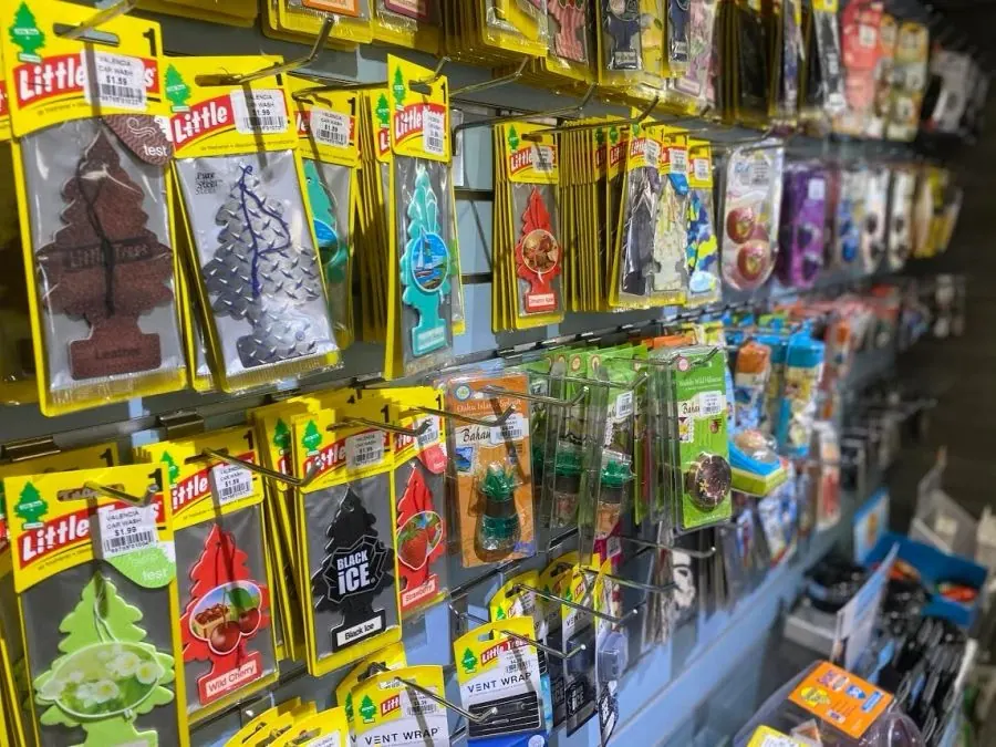 Air Fresheners at Valencia Car Wash gift store