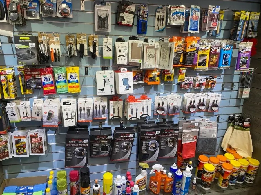 Auto Accessories at Valencia Car Wash gift store