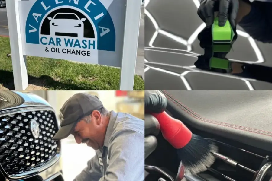 Certified nano ceramic coating applied at Valencia Car Wash detail center